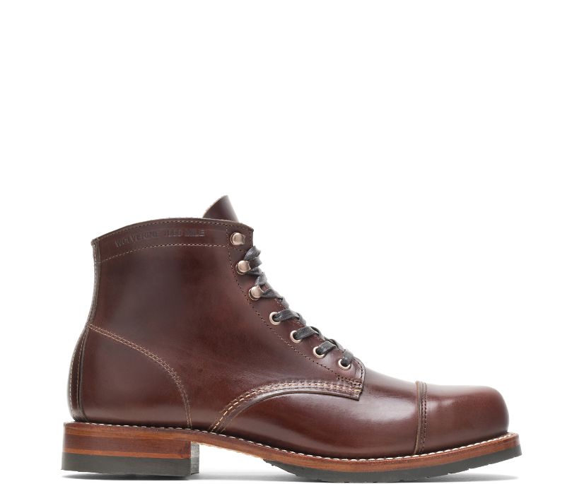 Bottes Wolverine 1000 Mile Cap-Toe Classic Homme - Marron (RUM890716)